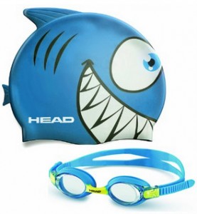 Mares Kinder Badekappe und Schwimmbrille Goggle Meteor Character